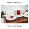 Bộ ấm trà in logo Tài Lộc dáng Minh Long SP915