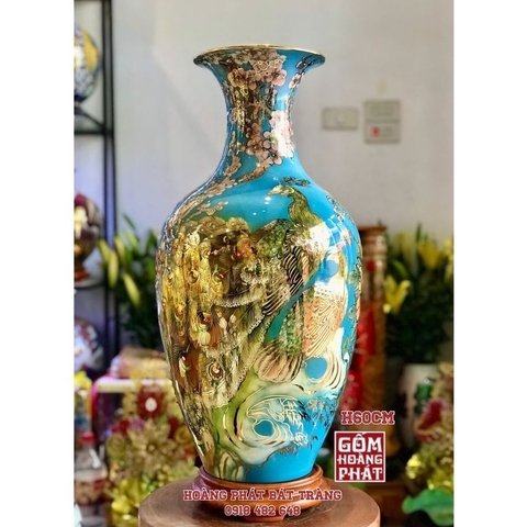 bao binh cong danh phu quy men xanh duong vang kim h60 1 1 1