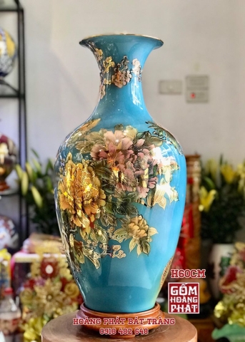 bao binh cong danh phu quy men xanh duong vang kim h60 bat trang 1