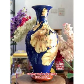 bao binh hoa sen vang kim nen xanh than cao cap h46 1