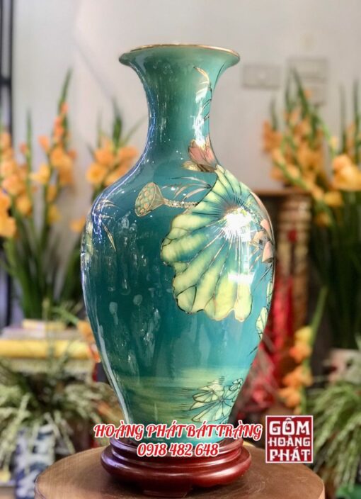 bao binh sen hong 3d vang kim cao cap h46 1