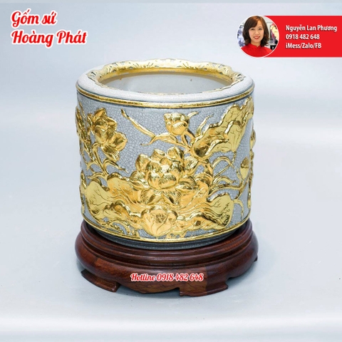 Bát hương dát vàng cao cấp