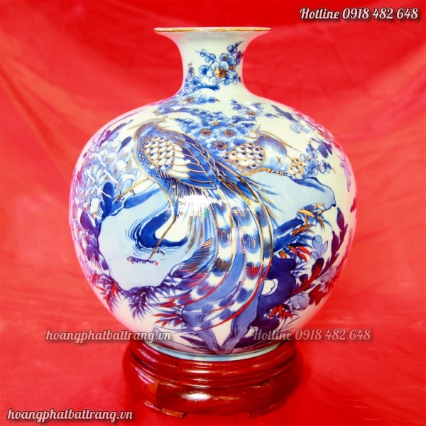 bình hút lộc vẽ vàng