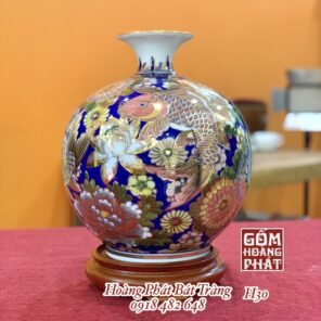 binh hut tai loc ca chep lien hoa vang kim 24k 1 2