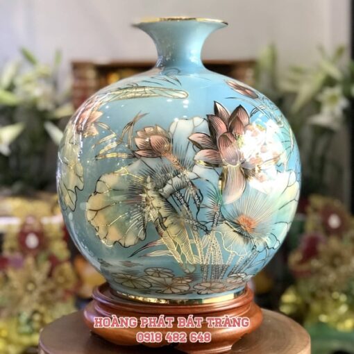 binh hut tai loc ca chep lien hoa vang kim h35