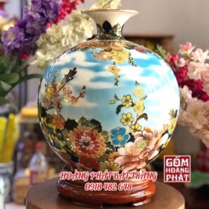 binh hut tai loc chim se ngan hoa vang kim 3d cao cap h35 2