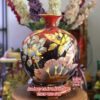 binh hut tai loc hoa sen lien hoa vang kim do man h30 1