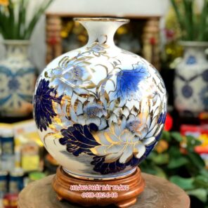 binh hut tai loc hoa sen ve vang h30