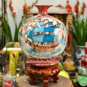 binh hut tai loc nhi canh nen do vang kim h35 ngan hoa 1