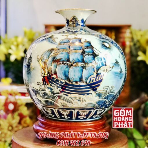 Hồ Lô Tài Lộc Hoa Dây Màu Xanh Lục Vàng Kim Cao Cấp