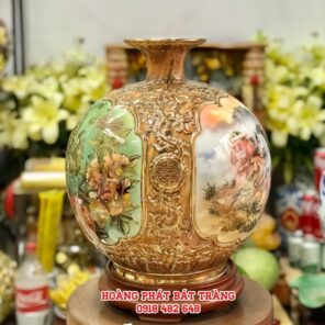 binh hut tai loc nho canh vang kim h38cm 5