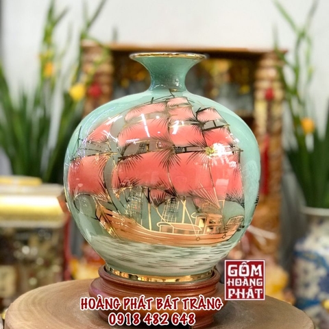 binh hut tai loc thuan buom xuoi gio nen xanh cao cap h25 3