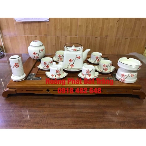 bộ ấm trà bát tràng cao cấp