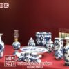 Bộ đồ thờ men xanh nổi Bát Tràng DTXN10