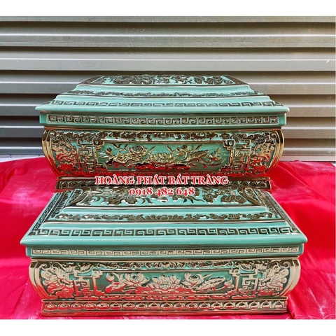 bo quach tieu bach lien hoa ma vang men xanh ngoc 1 11