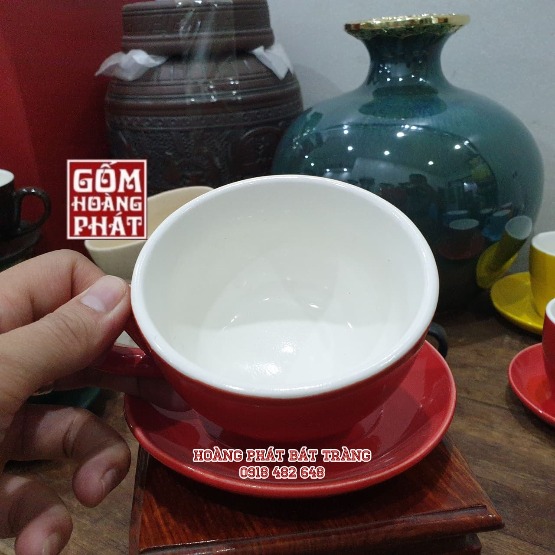 bo tach cappuccino 250ml men do bong gom su bat trang 1 1