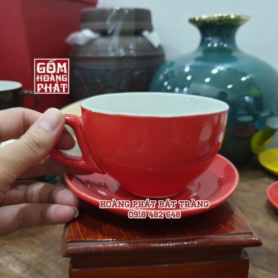 bo tach cappuccino 250ml men do bong gom su bat trang 4