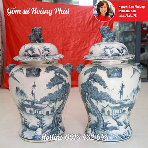 Chóe phong thủy 40L men rạn SP941