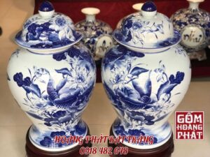 choe phong thuy ca chep trong trang men lam 40l 1