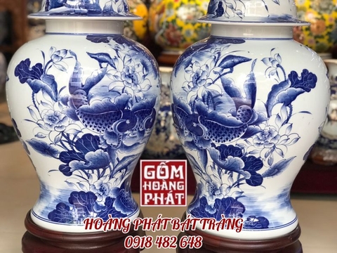 choe phong thuy ca chep trong trang men lam 40l 3 1