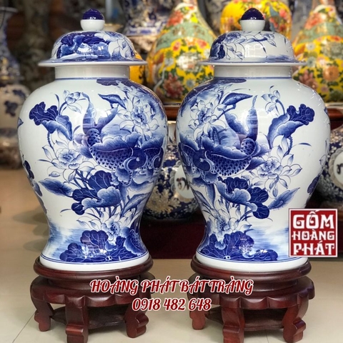 choe phong thuy ca chep trong trang men lam 40l 4