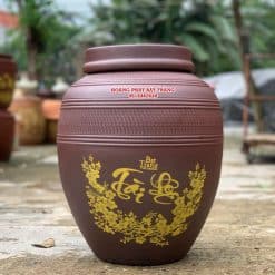 Chum sành không tráng men Tài Lộc