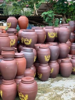 Chum sành không tráng men Tài Lộc