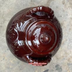 Chum sành ngâm rượu tráng men nâu