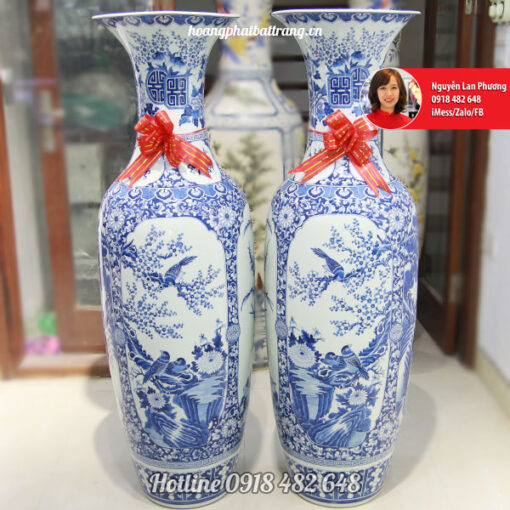 Lộc bình sứ tứ quý hàng khử cao cấp LBML111