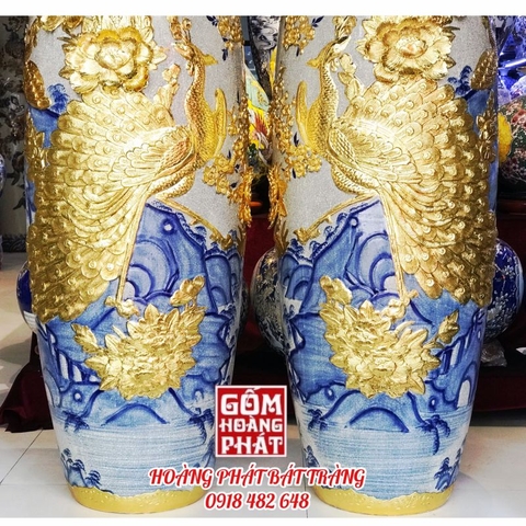 Lục bình dát vàng sứ công thành danh toại cao cấp