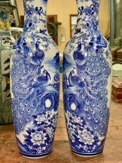 Lục bình công danh phú quý men lam