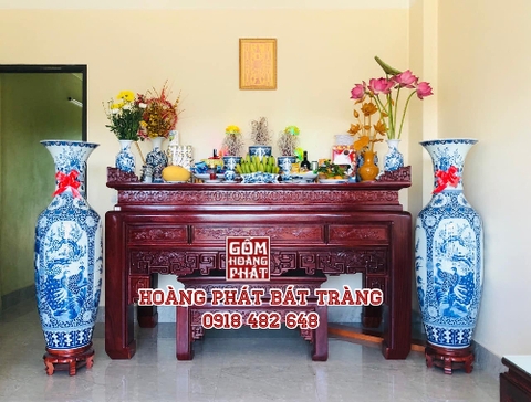 Lộc bình sứ tứ quý hàng khử cao cấp LBML111