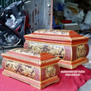 Tiểu sành tứ linh, long lân quy phụng. Bộ quách tiểu sành tứ linh Bát Tràng