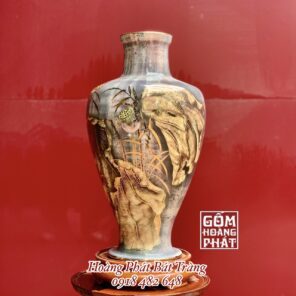 thap hoa sen vang kim cao cap bat trang