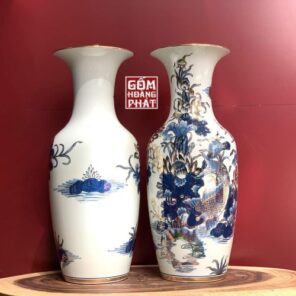 tieu luc binh ca chep trong trang men lam ve vang h55 1