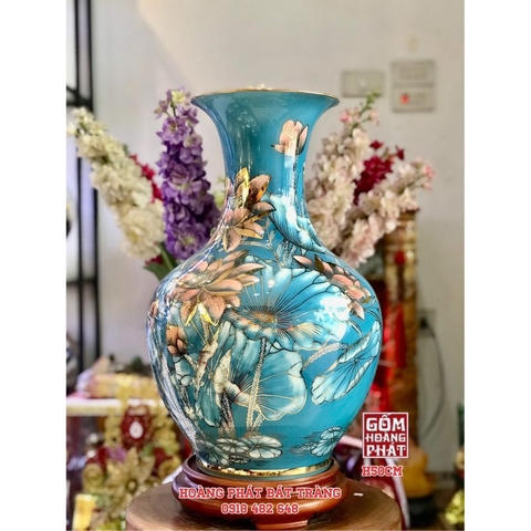 toi ca chep lien hoa vang kim nen xanh duong 3d cao cap 1 1