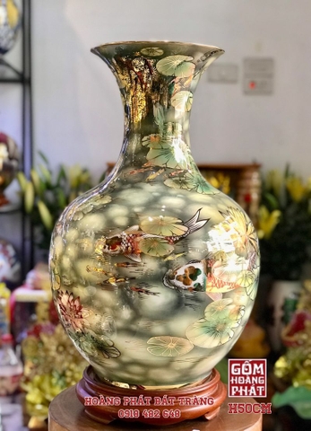 toi phong thuy cuu ngu quan hoi vang kim cao cap h50cm 3 1