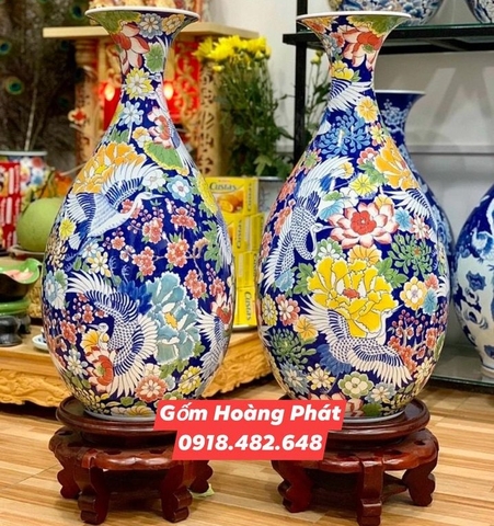 Tỳ bà Bách Điểu Ngàn Hoa phối màu vẽ kỹ