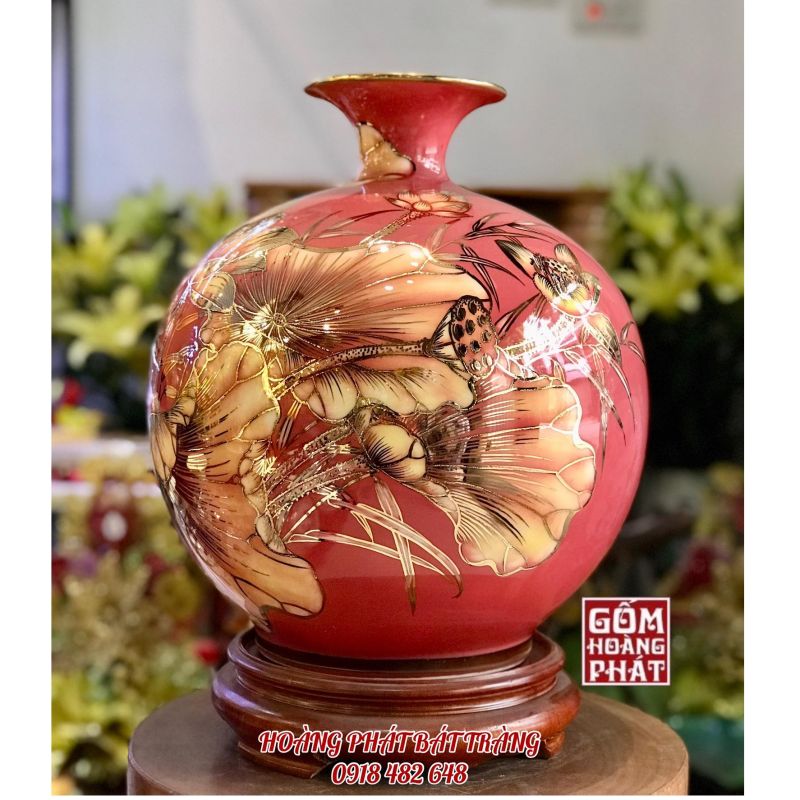 Xưởng gốm sứ Hoàng Phát, bình hút tài lộc Hoàng Phát