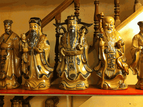 Tam đa men rạn giả cổ 65 cm