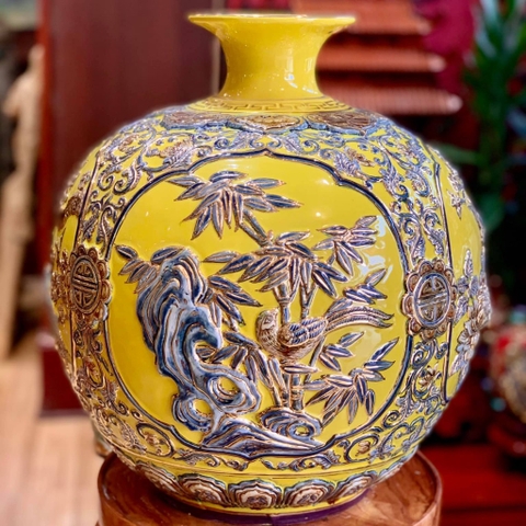 Tư vấn bình hút tài lộc vàng kim cao cấp Bát Tràng