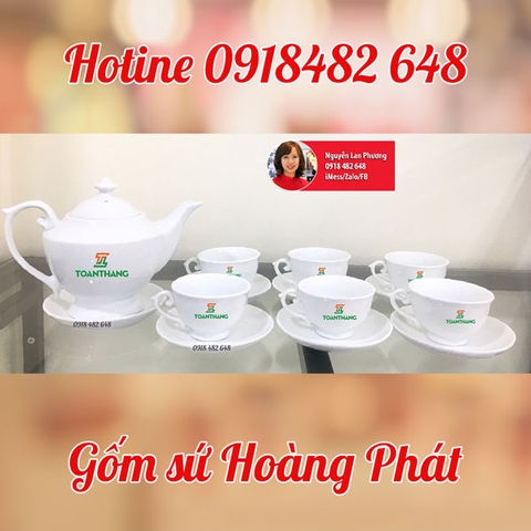 Bộ ấm chén đèn thần công ty Toàn Thắng