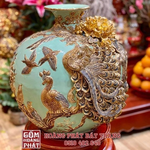 binh hut tai loc cong dao phu quy men xanh ngoc dap noi ma vang cao cap