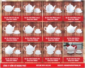 Ấm chén in ấn logo quà tặng