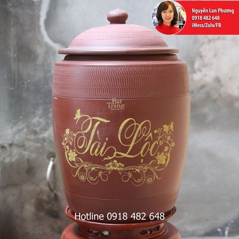 Mua hũ sành đựng gạo ở đâu chất lượng? - Hũ gạo sành ganh Tài Lộc