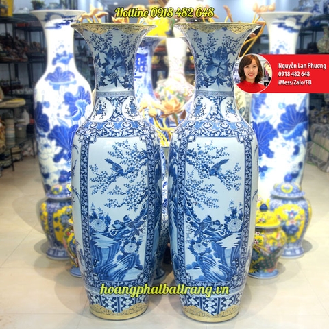 Tư vấn lục bình sứ tứ quý gốm sứ Bát Tràng