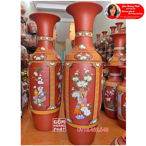 Lục bình sứ tứ quý Bát Tràng