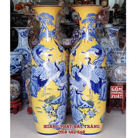 luc binh men vang chim hac