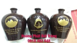 nam ruou bat trang men nau bong 500ml 2