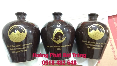 Nậm rượu Bát Tràng cao cấp cho nhà hàng